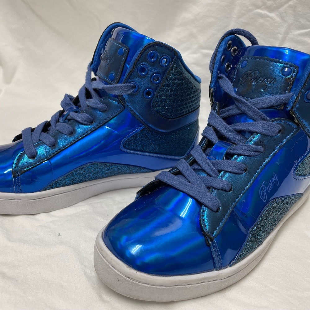 Pastry Pop Tart Glitter-Youth Sneaker- Blue